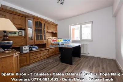 BIROU 3 Camere NEMOBILAT - CALEA CALARASI - Centrala proprie - foto 4