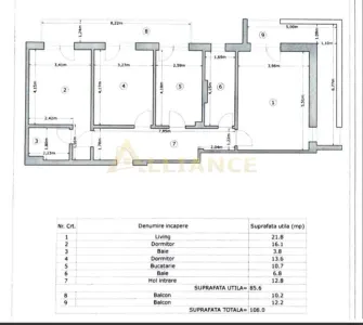 3 Camere Decomandat Grand Kristal Residence | Mobilat si Utilat | Parcare Inclusa - foto 20