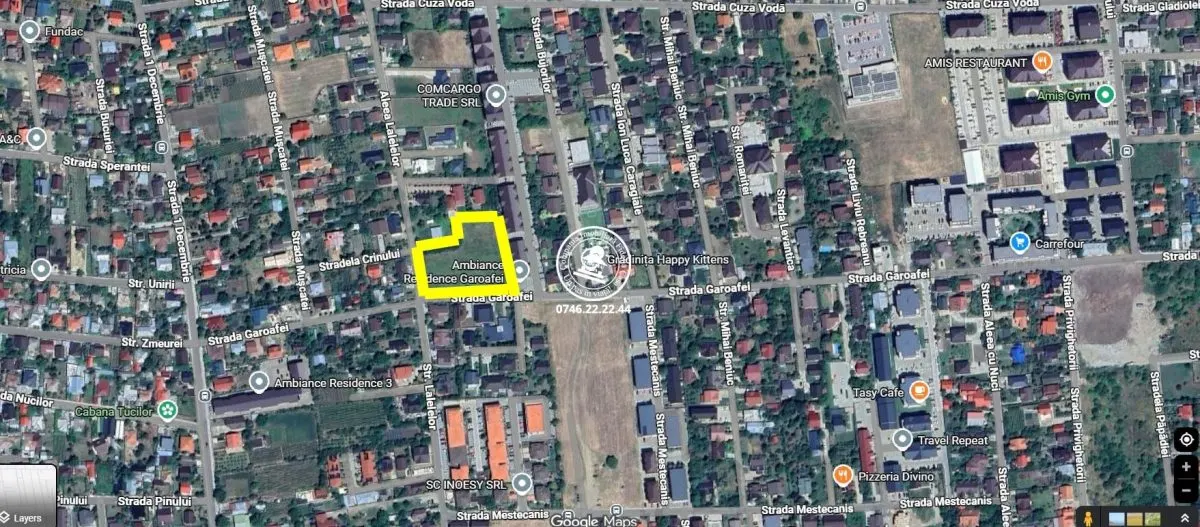 Loturi teren intravilan 356-456 mp , asfalt , toate utilitatile - Valea Lupului , Iasi - foto 2