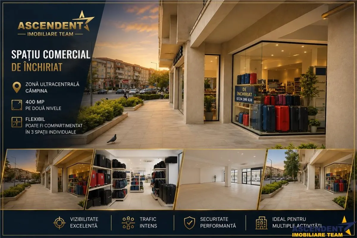 Spatiul Comercial, compartimentabil si in 3 unitati, cu acces separat, Central, Campina - foto 1