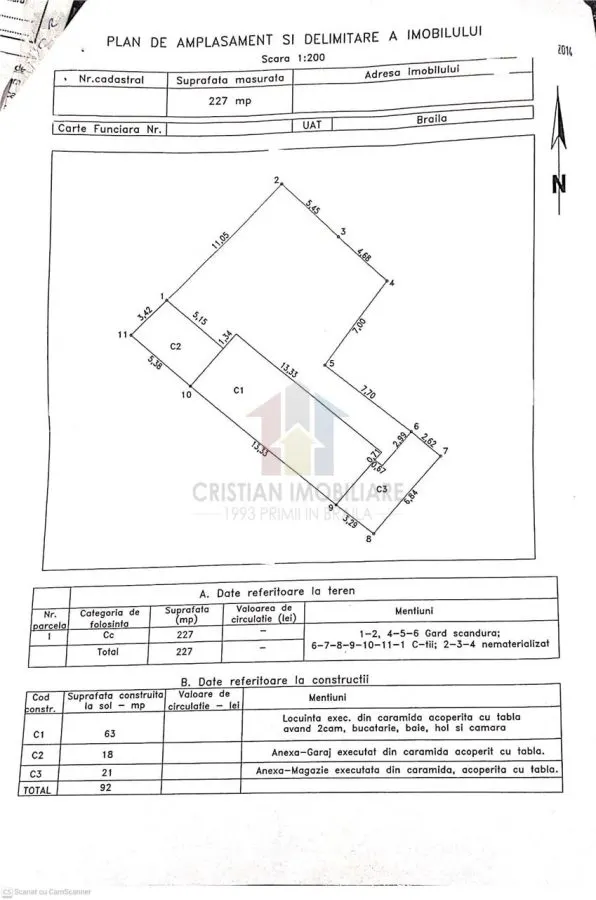 Casa 2 camere, teren 227 mp, deschidere 15 m, Islaz - Plantelor - foto 8