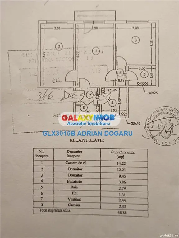 APARTAMENT 3 CAMERE DE VANZARE TITAN - foto 3