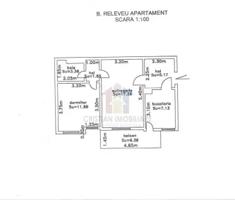2 camere 48 mp Confort 1 parter cu balcon zona Bella Italia - foto 9