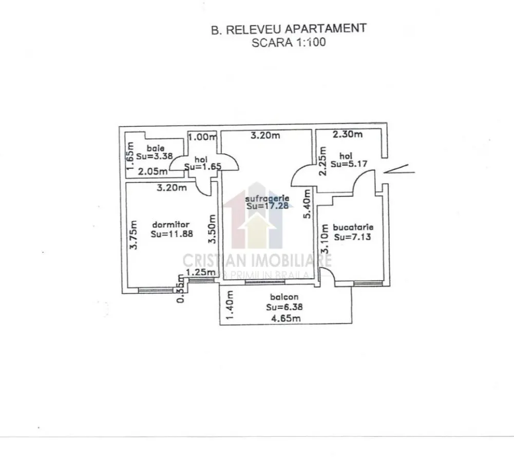 2 camere 48 mp Confort 1 parter cu balcon zona Bella Italia - foto 9