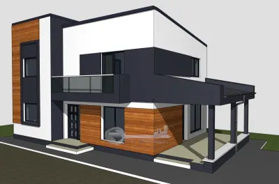 Teren cu autorizatie pentru vila 5 camere, 3 bai, P+1E, de vanzare in Valea Adanca Iasi - foto 2