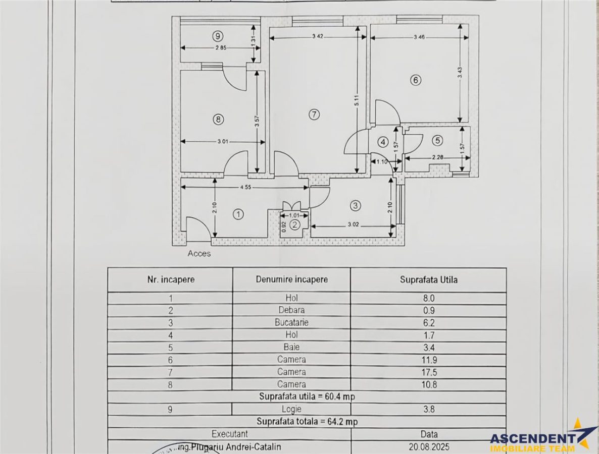 Apartament 3camere, etaj intermediar, priveliste si lumina naturala, Calea Bucuresti, Brasov - foto 10