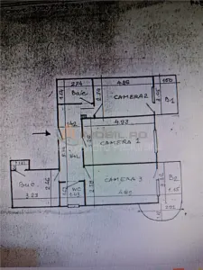 Apartament 3 camere zona Gară/Autogară - Iasi