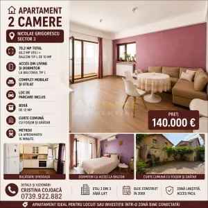 Sector 3 Apartament 2 camere Mobilat cu parcare si boxa - foto 1