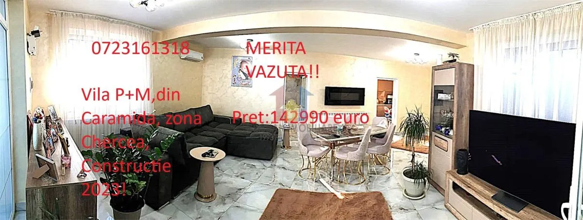 VEZI VIDEO! Vila P+M, Constructie 2023, zona Chercea! MERITA VAZUTA! - foto 1