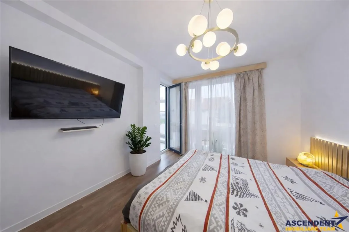 Rezidenta cu vibe de vacanta, mobilata, accesorizata cu terasa, boxa si parcare - foto 10