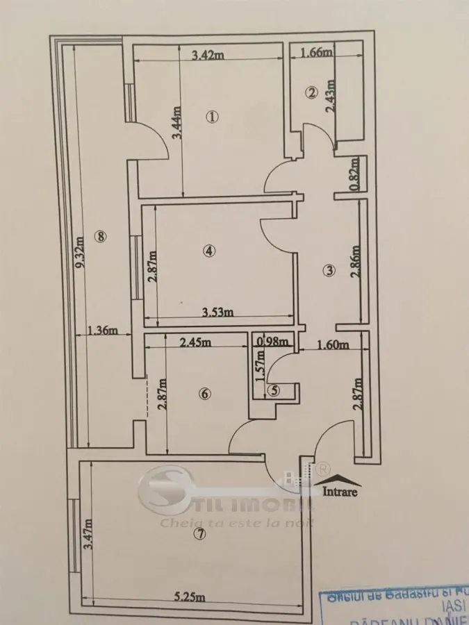 Ap 3 camere D, 2 băi, 76 mp, mobilat și utilat, Frumoasa - foto 8