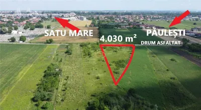 Investitie | Teren 4.030 mÂ² in Satu Mare | Amatiului - Drum asfaltat - foto 2