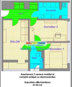 Apartament de inchiriat cu 3 camere- Giurgiului - foto 13