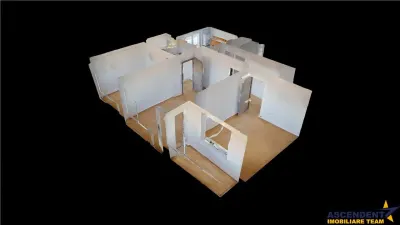 3D! Renovat, luminos, living si 2 dormitoare, cu vedere panoramica, Vlahuta, Brasov. - foto 14