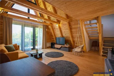 In incantare peisagistica,rafinata cabana, echipata,Moieciu,Bran,Brasov - foto 12