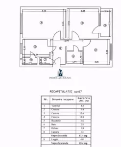 Apartament 3 camere Decomandat Izvorul Muresului - foto 15