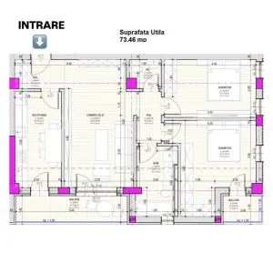 Apartament 3 camere decomandate la cheie intabulat de vanzare etaj 2 cu loc parcare - foto 4