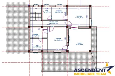 Teren imprejmuit+ proiect casa + autorizatie constructie,1.261 mp, - foto 12
