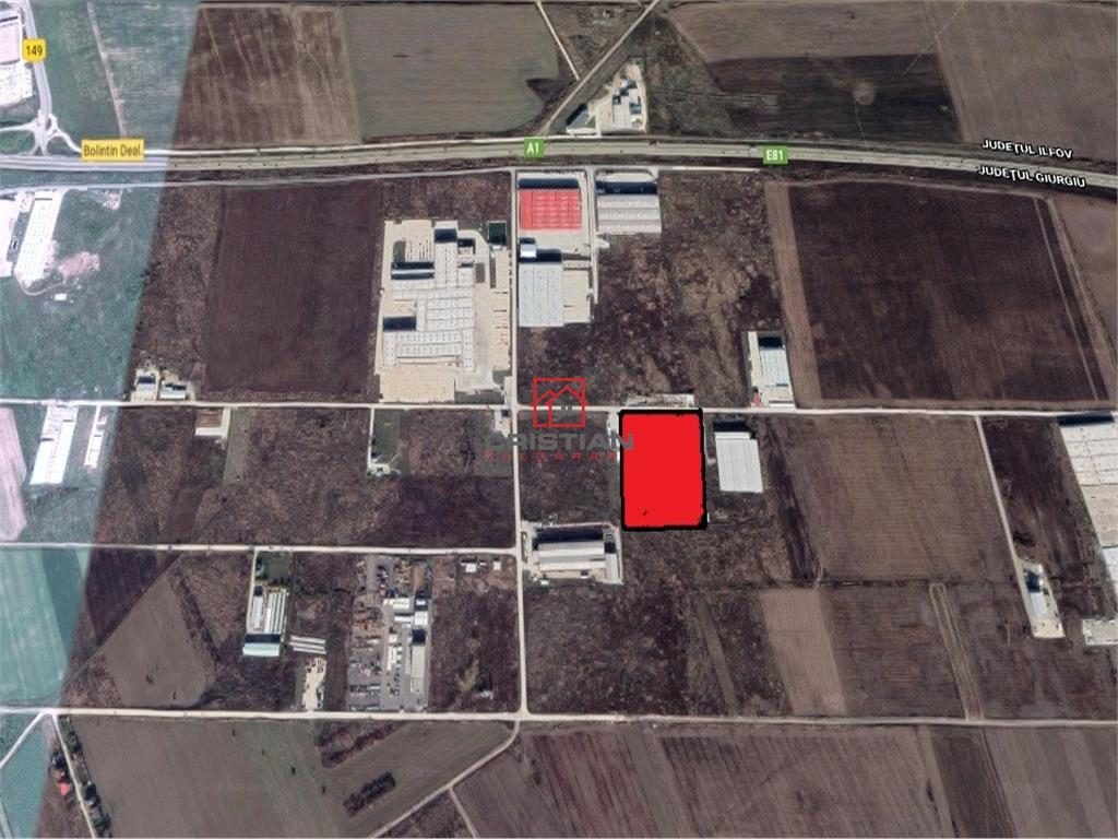 Vanzare teren Bolintin Deal - A1 - KM23, Giurgiu - 