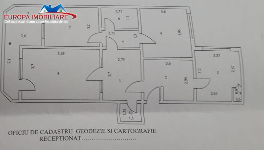 Apartament 3 camere de vanzare zona Ultracentrala Tulcea - foto 13