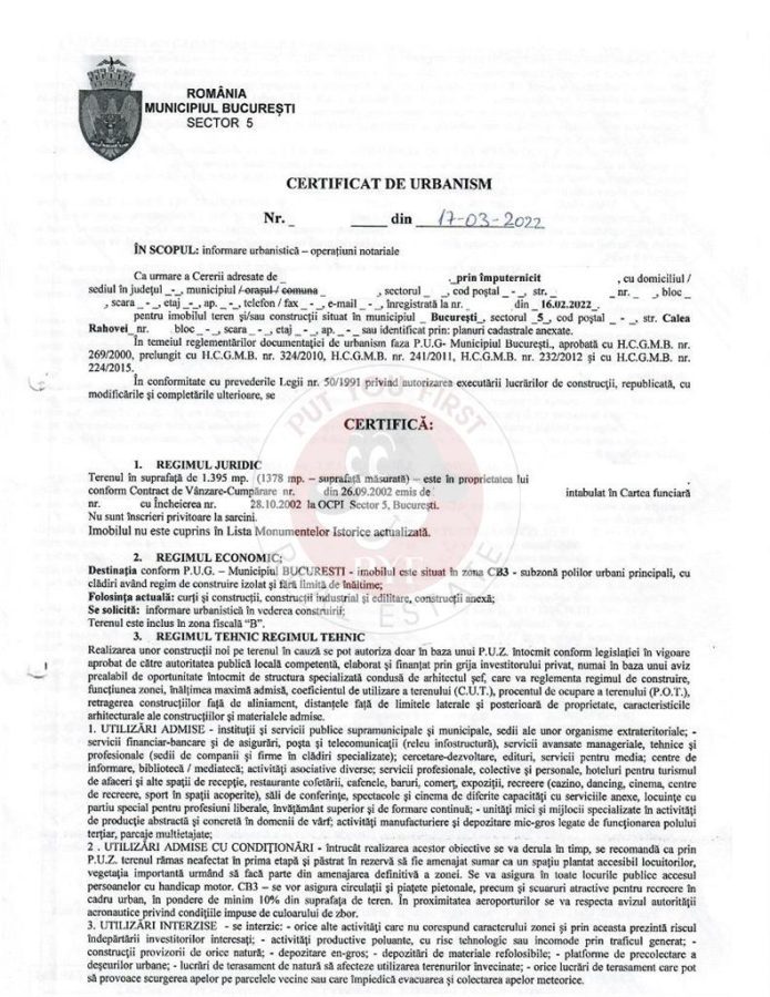 Rahova I Teren I 1395mp I POT 70% I CUT 4.5 I CU valabil I B135 - foto 5