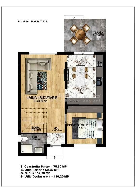 Casa individuala-Prelungirea Ghencea-Margelelor -  de la 175000E - COMISION 0 - dormitor pe parter! - foto 19